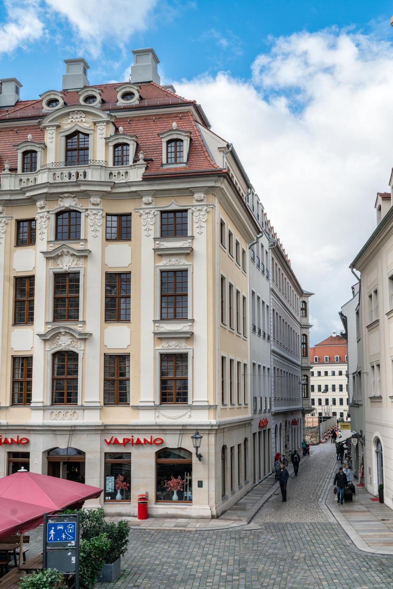 דרזדן Grosszuegiges Apartment Mit Blick Zur Frauenkirche מראה חיצוני תמונה